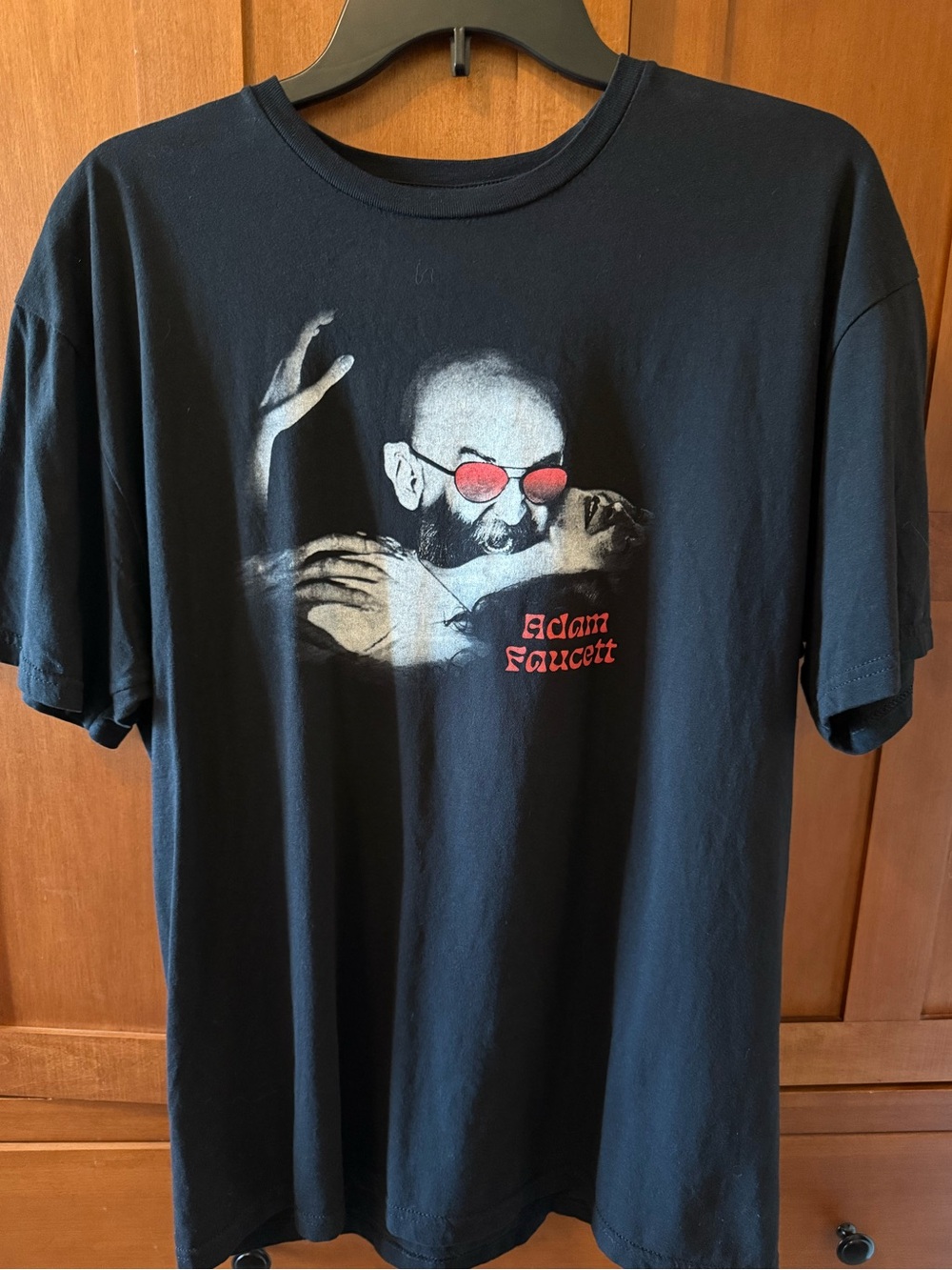 Adam Faucett Band Merch T-Shirt - Size L Black Vampire Graphic Tee Alt-County